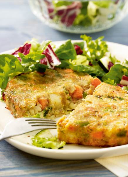 TK Vegeta Gemüse Vollkorn Bratling, 150g 40 ST/KT aus Blumenkohl, Karotten, Weizenvollkornmehl, Eier und Gewürze