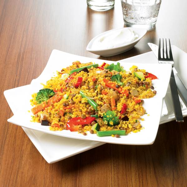 TK Frosta Combi Classe Gemüse Couscous, orientalisch, vegan, 1,5 KG/BT Gemüsegericht mit Couscous, Linsen und Gewürzen