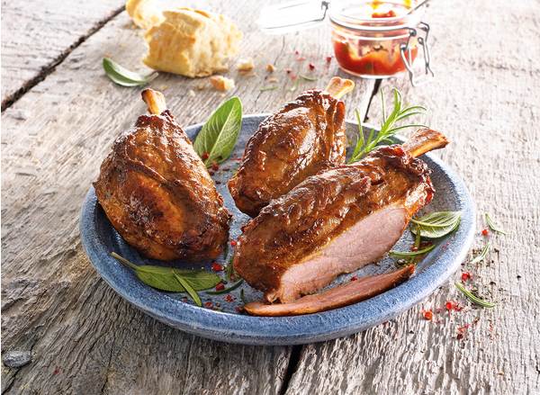 TK FVZ-Combi Line Schweinshaxe, gegart, gewürzt , ca.120g 60 ST/KT ohne Schwarte