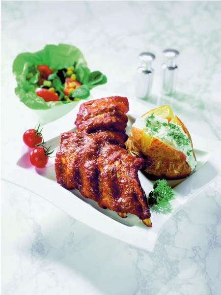 TK FVZ-Combi Line Spare Ribs BBQ, gegart, 300-400g, 6 KG/KT