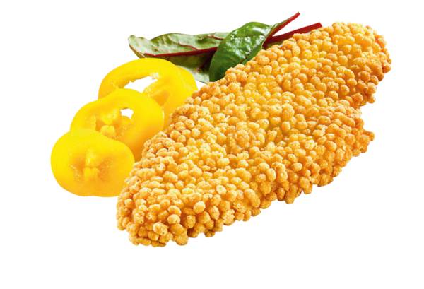 Mr Filety z mieszanki dorsza i gładzicy, ok. 95 g/szt., w panierce kukurydzianej, 5 KG/KT