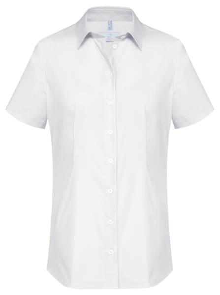 Greiff Damen-Bluse Gr. 40, weiß, Kurzarm 1 ST