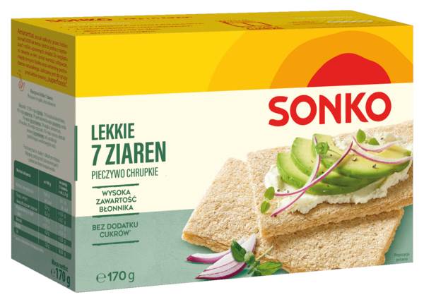 Sonko Pieczywo lekkie 7 ziaren 170g 170 GR/PA