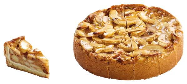 Panesco Szarlotka z rodzynkami, krojona, 1 porcja 179g, rozmroź i podaj 2,5 KG/KT (5001369)