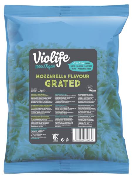Violife Tarty o smaku mozzarella, roślinny zamienik dla sera, 1 KG/PA