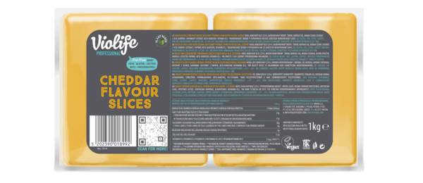 Violife Plastry o smaku cheddar, roślinny zamiennik sera, 1 KG/ST