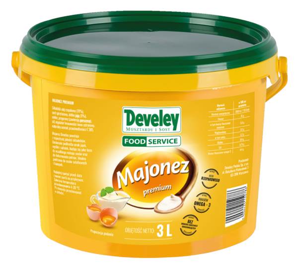 Develey Majonez Premium, 3 L/WD