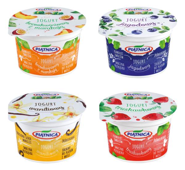 OSM w Piatnicy OSM Piątnica Jogurt owocowy mix, 20 KU/KT, 100 GR/KU
