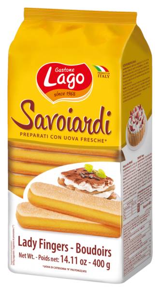 Lago Podłużne biszkopty, zawartość jaj 27% 0,4 KG/PA