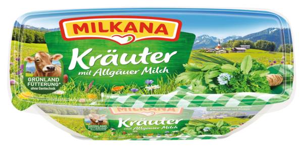 Milkana Milkana processed cheese, herbs 0.19 KG/BI