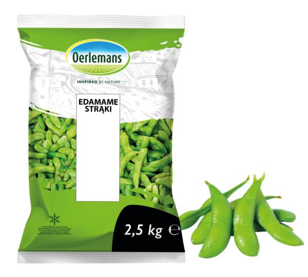 Mr Oerlemans Fasola Edamame, strąki, 2,5 KG/PA