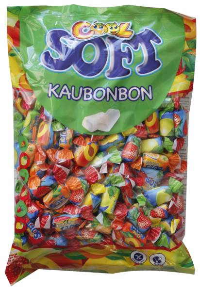 Cool Soft Kaubonbons, vegan, 1 KG/BT