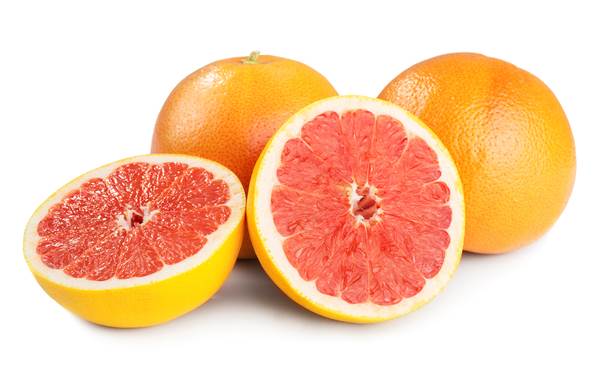 Grejpfruty czerwone na sok, klasa: II, kaliber: 5/6/7, średnica: 67-84 mm, 1 KG