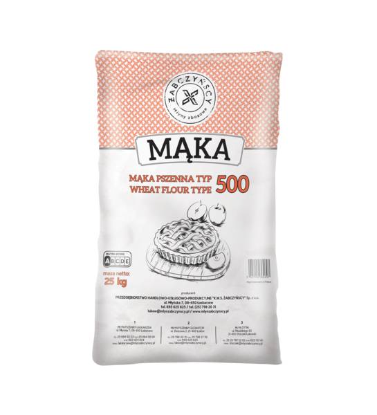 Tota Mąka pszenna typ 500, 25 KG/WO