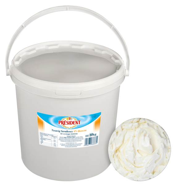 Lactalis President twarog sernikowy 4% 10 KG/WD