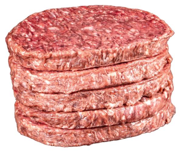Mr Las Kalisz Burgery z jelenia, 200g, mielony, przyprawiony, z mięsa i tłuszczu (80/20), 1 KG/PA