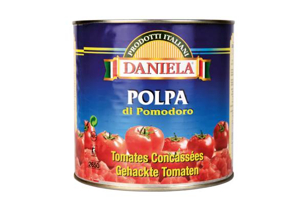 Daniela Pomidory krojone, bez skórki, 2550 GR/PS