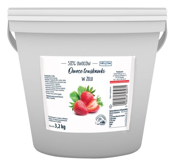 Helcom Truskawki w żelu, 3,2 KG/WD Truskawki 50%