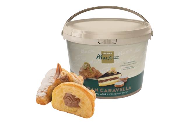 MASTER MARTINI POLSKA Caravella Gran Nocciola, krem do nadziewania o smaku czekoladowo-orzechowym, 5 KG/WD (orzech laskowy),