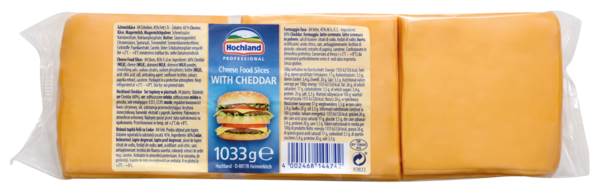 Hochland Cheddar,ser topiony w plastrach, opak. 1033g 1,033 KG/ST