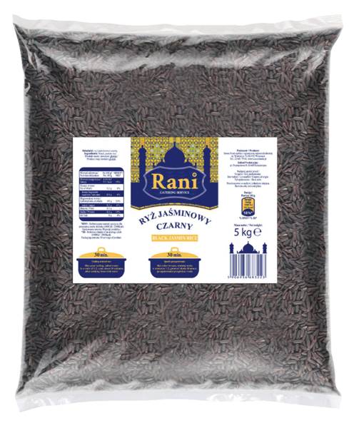 Rani Ryż jaśminowy czarny, 5 KG/PA