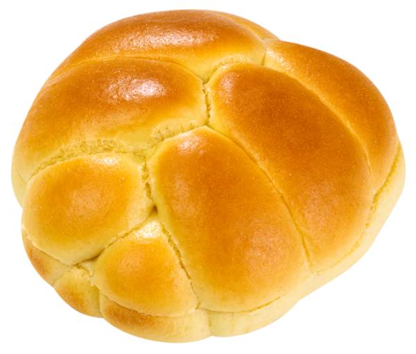 Mr Schulstad Chałka-style Burger Bun 85g, bułka pszenna w stylu chałki o owalnym kształcie, 30 ST/KT  , powierzchnia bułki pokryta glazurą, przekrojona,