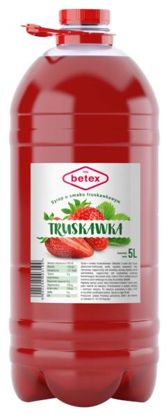 Betex Syrop o smaku truskawkowym 5 L/BU