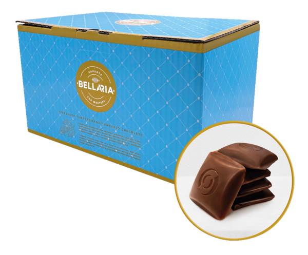 Terravita Czekolada mleczna 34%, kuwertura, temperowana, kostki, 4 KG/KT