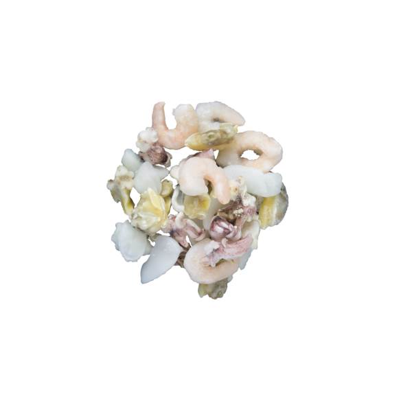 Mr Frutti di Mare Select, mieszanka owoców morza, blanszowane, gotowane, IQF, 1 KG/PA 20% glazury, skład: ośmiornica, kalmar, mięso małży, krewetki