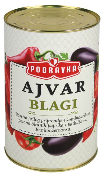 Podravka Ajvar łagodny 4 KG/PS