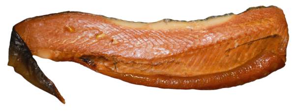 ZIELENICA - Jesiotr, filet ze skórą, wędzony na gorąco, 300-600g, 3 KG/KT