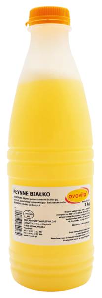 Ovovita Białko pasteryzowane, płynne, z jaj z chowu klatkowego, 1 KG/ST