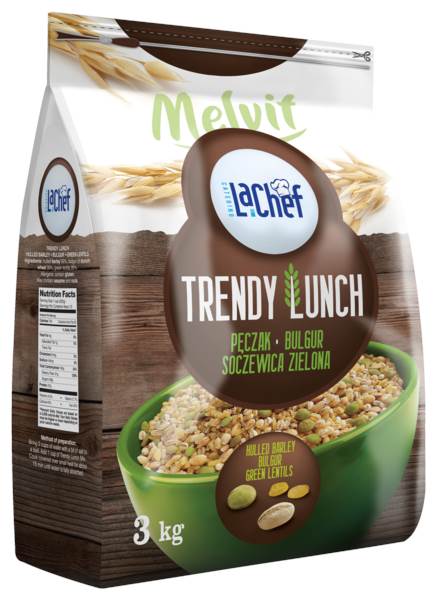 Melvit LC Trendy Lunch, pęczak, bulgur, soczewica zielona, 3 KG/PA