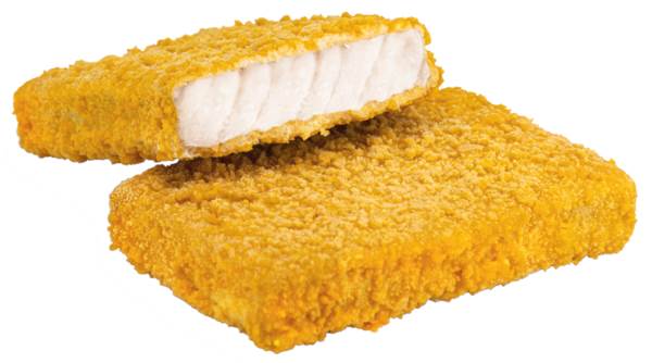 Mr Bosmańska kostka rybna, z filetów, ok. 125g, panierowana, wstępnie podsmażona, 5 KG/KT