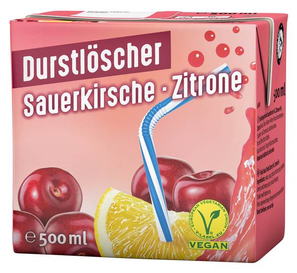 Durstlöscher Kirsch Zitrone, Fruchtsaftgetränk, 0,5 L/PK