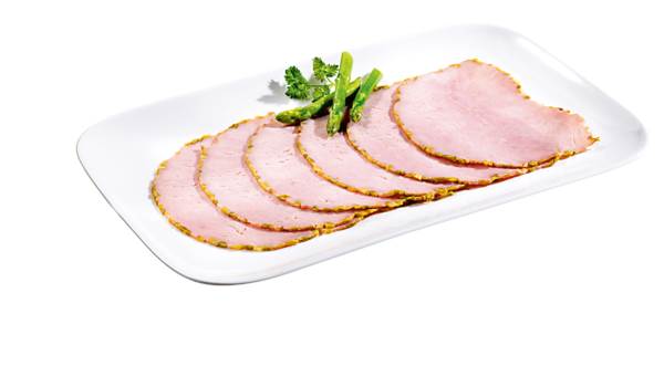 Langewiesche Delikatess Spargelschinken, ca. 20 Scheiben, gefächert, 0,5 KG/PK