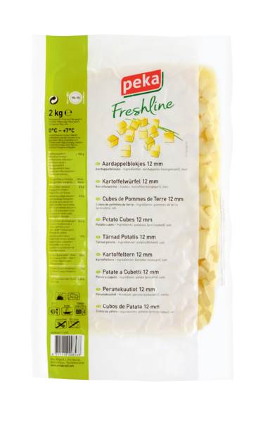 Peka Kartoffelwürfel 12x12 mm, 2 KG/BT