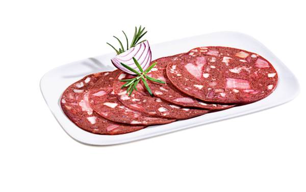 Albus Landrotwurst, gefächert, ca. 28 Scheiben/Pk, 0,5 KG/PK Kaliber 105