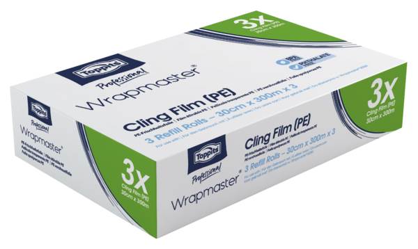 Frischhaltefolie Wrapmaster, Ersatzrolle,7,5 my, 30cmx300m,geeignet f.d. Wrapm., 1 RO