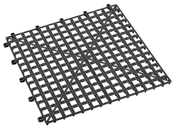 APS Bar-Abtropfmatte, 33 x 33 cm, H 1,5 cm, Polypropylen, schwarz 1 ST