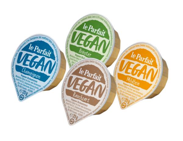 LE PARFAIT veganer Brotaufstrich, sortiert 4 Sorten, 25g (12486115) 120 ST/KT