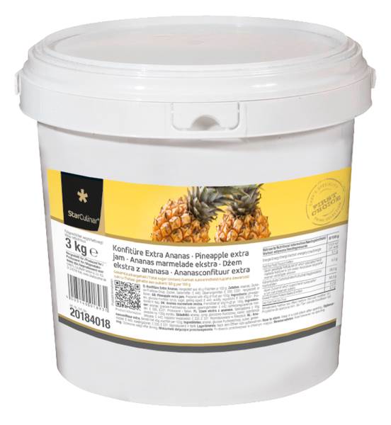 Star Culinar Konfitüre extra Ananas, Fruchtanteil 45 %, 3 KG/EI