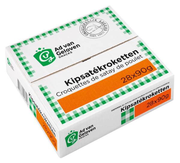 DV Ad van Geloven kipsate kroket 90gr 28 ST/DS