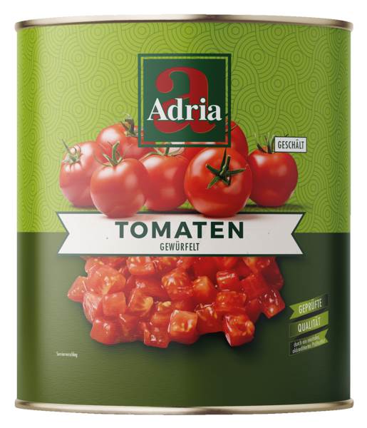 Adria tomaten blokjes 3,1 L/BL