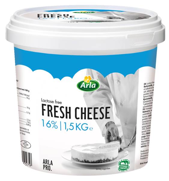 Arla Pro Frischkäse laktosefrei 50% Fett i.Tr., 1,5 KG/BE