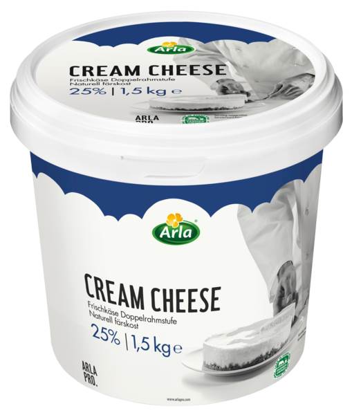 Arla Pro Frischkäse Natur Doppelrahmstufe, 60% Fett i.Tr., 1,5 KG/BE