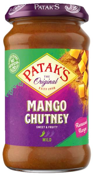 Patak's sweet mango chutney 340 GR/PO