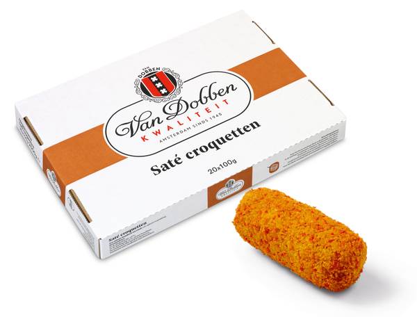 DV van Dobben saté croquet/kroket 100gr 20 ST/DS