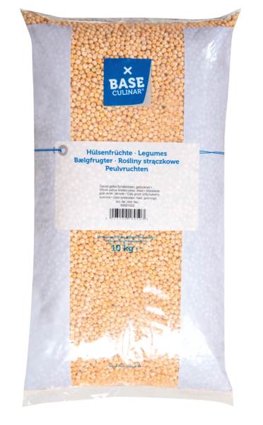 Base Culinar Erbsen gelb ganz geschält, 10 KG/SA