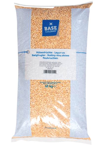Base Culinar Erbsen gelb halb geschält, 10 KG/SA